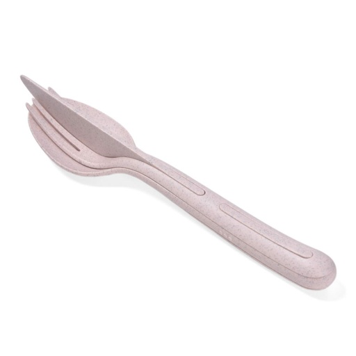 [1580030005] KLIKK SET CUBIERTOS 3 PZS ROSADO ORGANICO 4003669, KOZIOL, 4003669