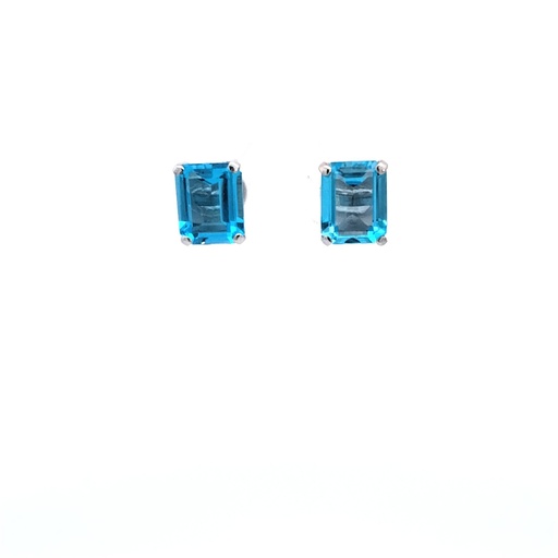 [1060020062] ARETE B TOPACIO AZUL RECTANGULAR 7.2CT 3.42GR, 9265