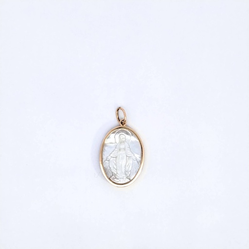 [1060070030] MED A NACAR VIRGEN OVAL 26MM 2.1GR