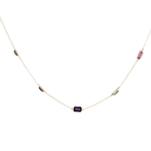 [1060040138] COLLAR A,MULTICOLOR STONE OVAL,KMC6959,PRENZO, KMC6959