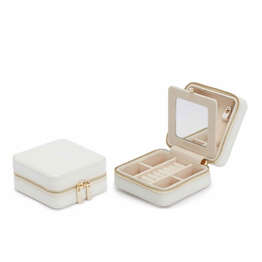 [1530010015] MARIA SMALL ZIP CASE WHITE,766253,WOLF 1834, 766253