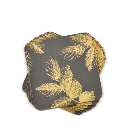 [1170010020] LEAV DARK POSAVASOS X6 PZS 648921, PORTMEIRION, 648921