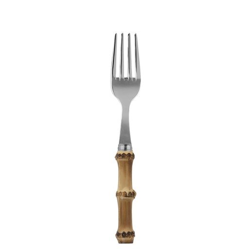 [1020610006] BAMBOO LIGHT WOOD TENEDOR POSTRE, SABRE, 2392-009-0946