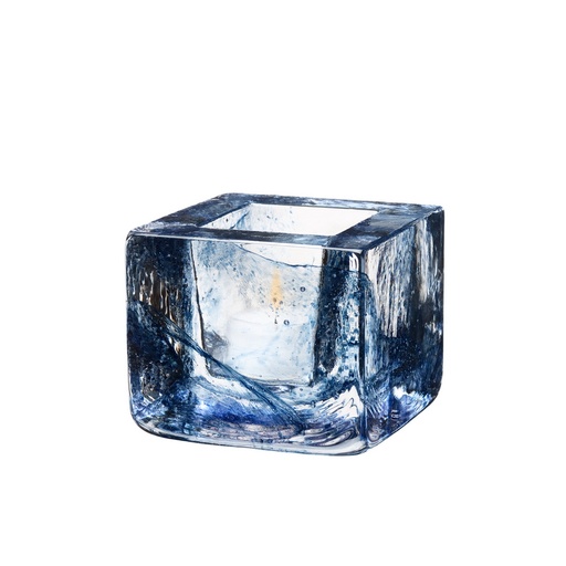 [1160120006] BRICK CANDELERO AZUL,7061032,KOSTA BODA, 7061032