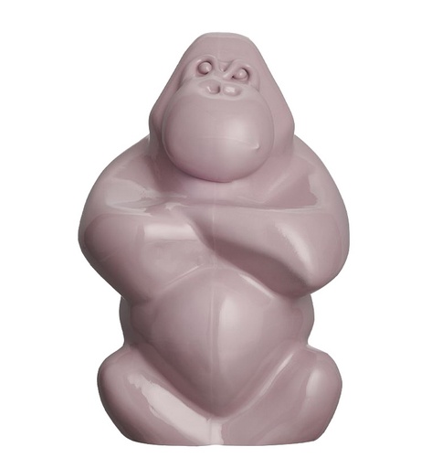 [1160100025] GABBA GORILLA ROSADO ADORNO 30CM,7091027,KOSTA BODA, 7091027