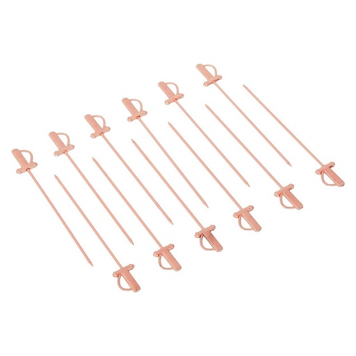 [1410040019] SWORD PALILLO COCTEL COBRE 12 PZS M37065CP,BARFLY, M37065C