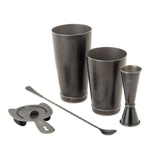 [1410030016] MIXOLOGY SET BLACK,M37206BK,BARFLY, M37206BK