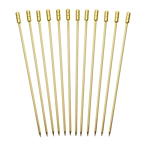 [1410040020] PALILLO COCTEL DORADO 12 PZS,M37030GD,BARFLY, M37030GD