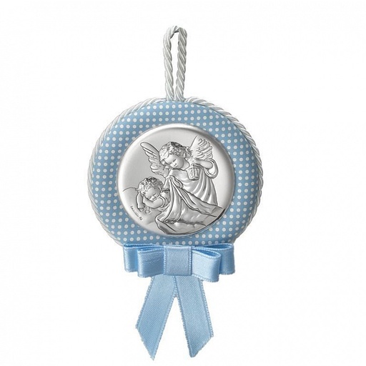 [1190040009] MEDALLA CUNA ANGEL BEBE GREY 10491 2C 11CM , VALENTI, 10491 2C