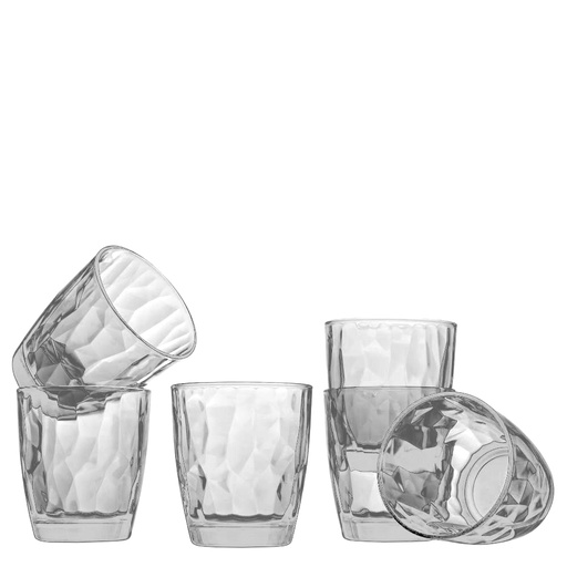 [1030160008] DIAMOND - VASO WATER CLEAR 10.3OZ, SETX6,350200,BORMIOLI ROCCO, 350200