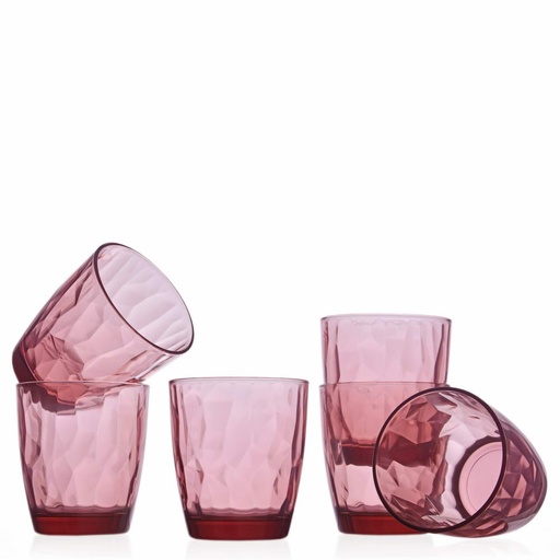 [1030160009] DIAMOND - WATER ROCK PURPLE 10.3oz SETX6, 350230, BORMIOLI ROCCO, 350230