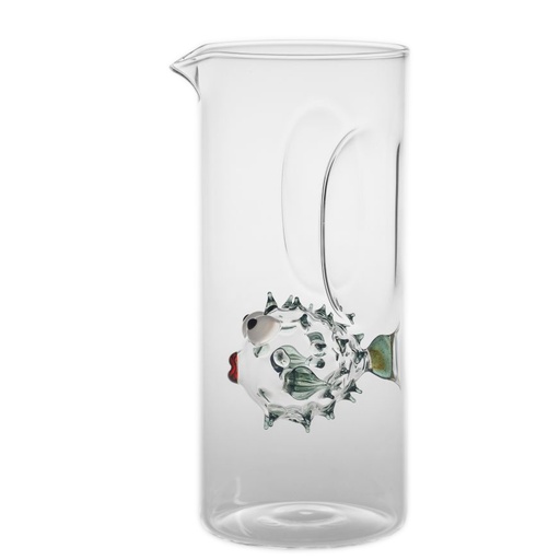 [1540010025] GARRAFA - PUFFERFISH CARAFFA TEAL,IT644,LUNARDON, IT644