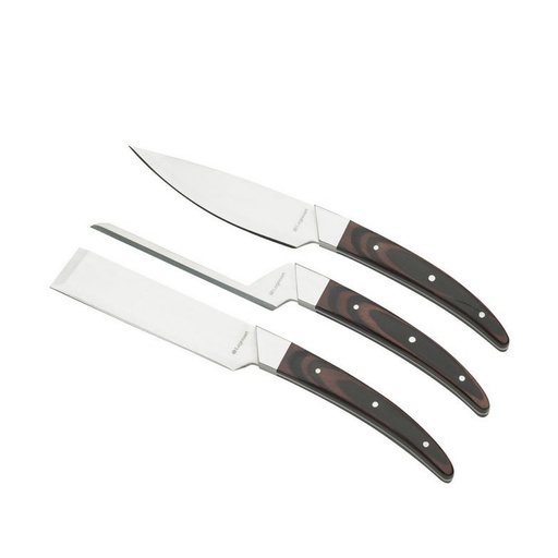 [1300110005] CASEUS  SET 3 CUCHILLOS QUESO MODERNOS OSCURO, CK-40A , LEGNOART, CK-40A 