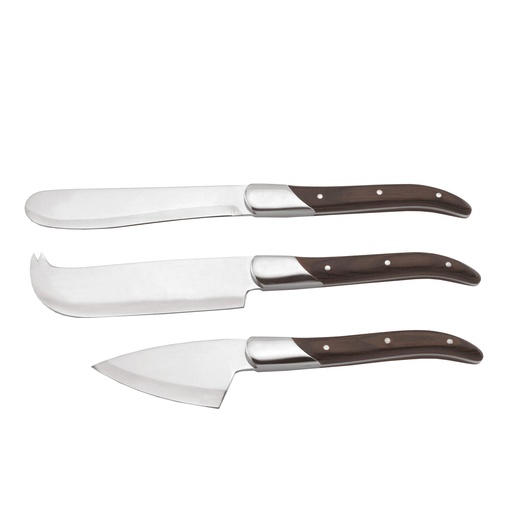 [1300110006] FROMAGER SET 3 CUCHILLOS QUESOS OSCURO, CK-400D, LEGNOART, CK-400D