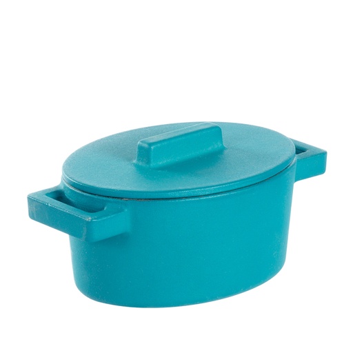 [1340090003] TERRA COTTO CACEROLA ANICE OVALADA CON TAPA 13X10,51638A13,SAMBONET, 51638A13