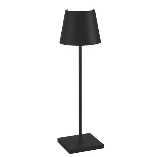 [1360030020] POLDINA - PRO LAMPARA DE MESA MATT NEGRO, LD1340D3 ZAFFERANO, LD1340D3