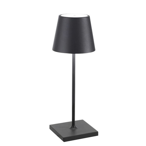 [1360030025] POLDINA - LAMPARA DE MESA GRIS OSCURO, LD0320N3, ZAFFERANO, LD0320N3