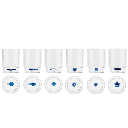 [1360050008] TECA MARE VASOS VARIADOS SETX6, TE00199, ZAFFERANO, TE00199