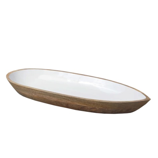[1610010009] MADRAS PLATO OVALADO,MADERA,100-281,BE HOME, 100-281