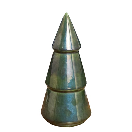 [1610100001] ARBOL GREEN METALLIC 8.75",CERAMICA,670-2000,BE HOME, 670-2000