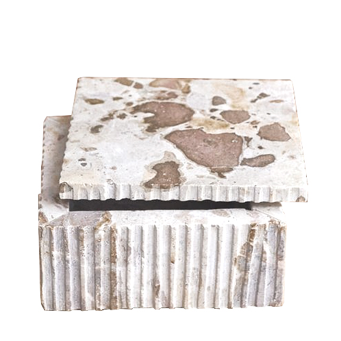 [1610100015] ATACA COFRE PEQUEÑA ,MARMOL,981-5034,BE HOME, 981-5034