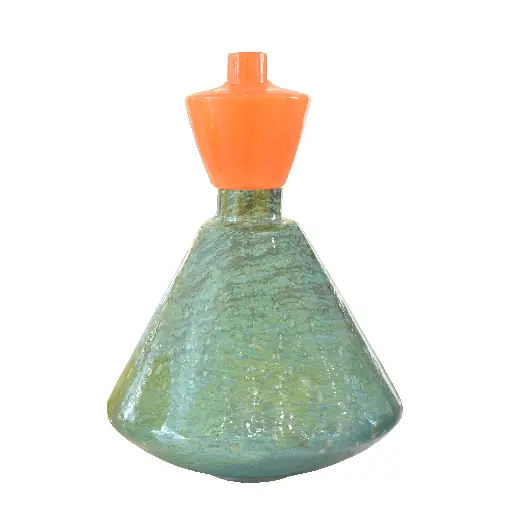 [1690010059] Florero Buste & Jupe (naranja y verde), H. DEAN