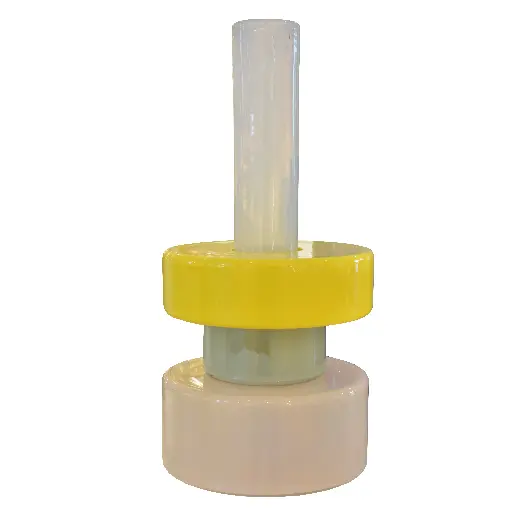 [1690010063] Florero Pipe & Charm 4 pzs. Largo (Celeste, amarillo y verde), H. DEAN