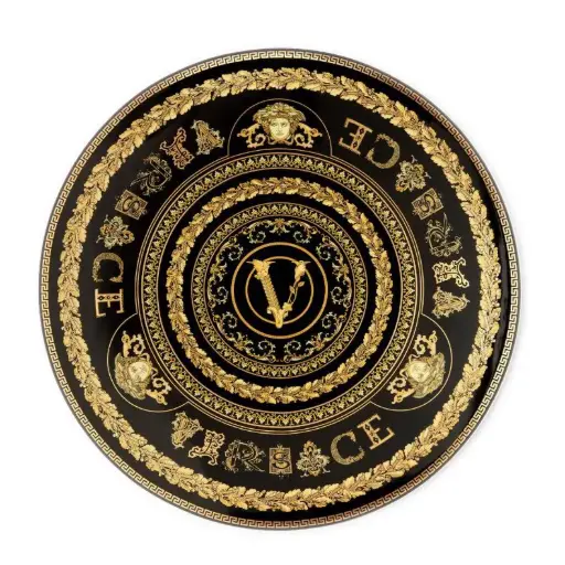 [1010350008] VERSACE VIRTUS - GALA NEGRO PLATO 33CM, 10263, ROSENTHAL, 19335-403729-10263