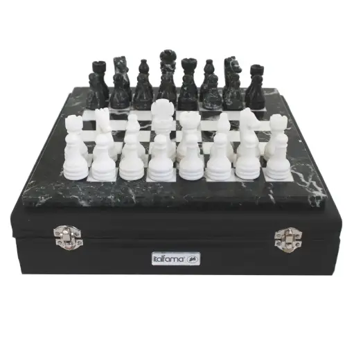 [1720010003] AJEDREZ PIEDRA NEGRO Y BLANCO 41 X 41,1019,ITALFAMA, 1019