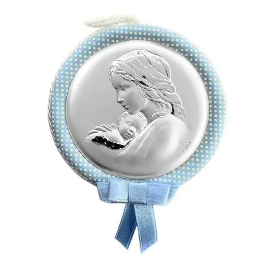 [1190040019] MEDALLA CUNA ANGEL BEBE CELESTE  10490 2C ,VALENTI, 10490 2C