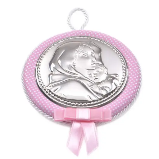 [1190040022] MEDALLA CUNA ANGEL BEBE ROSA  10492 2RA ,VALENTI, 10492 2RA