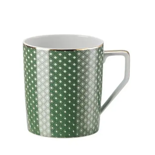 [1010950029] FRANCIS CARREAU - TAZA MUG VERDE CON ASA 15505, ROSENTHAL, 10460-404313-15505