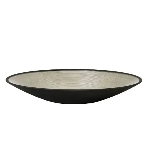 [1180220027] GLASS BOWL NEGRO PLATO 31CM 45731, ROSENTHAL, 69212-321663-45731
