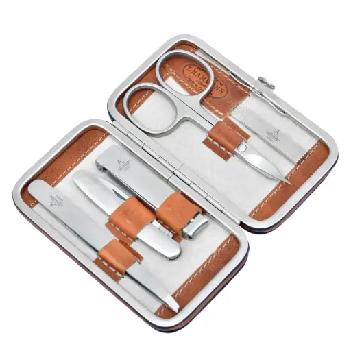 [1740020004] SET MANICURE CUERO NARANJA,6291184VSKFTM,HAMMANN, 6291184VSKFTM