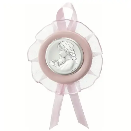 [1190040034] MEDALLA CUNA VIRGEN C/ NIÑO ROSA 10570 2RA ,VALENTI,  10570 2RA 