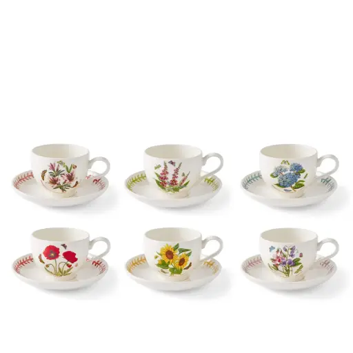 [1010600138] BOTANIC GARDEN - TAZA TÉ C/PL SET X6 MEADOW, 1822979, PORTMEIRION, BGM04557