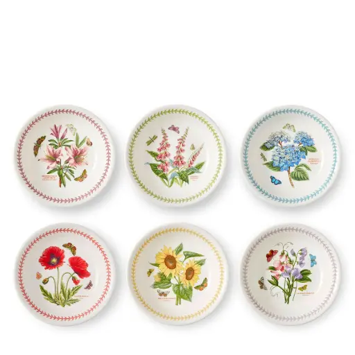 [1010600145] BOTANIC GARDEN - MEADOW SET X6 PLATO PASTA, BGM45740, PORTMEIRION, 1818255