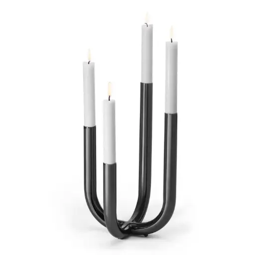 [1560010027] FESTIVE CANDELERO BLACK CHROME, 133007, PHILIPPI, 133007