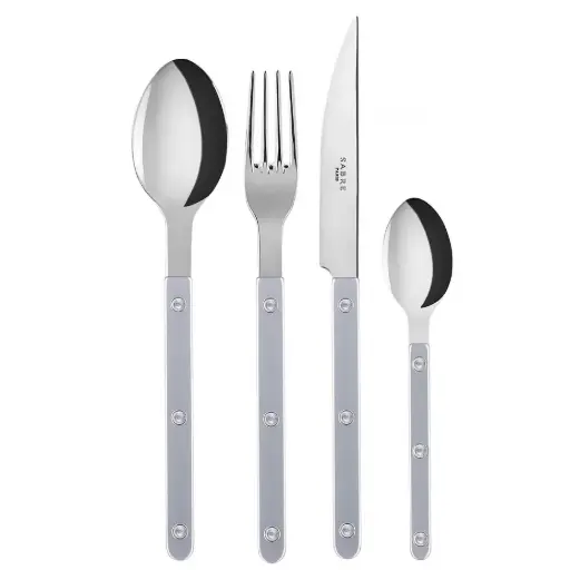 [1020590069] BISTROT PEARLY, GREY CUBIERTOS SET X24 PZS, SABRE, 2344-024-0021