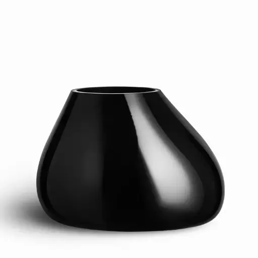 [1160110023] EBON JARRÓN NEGRO 19 CM, 6720022 ,ORREFORS, 6720022