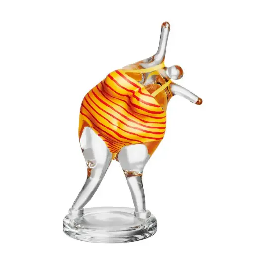 [1160100043] BADLYCKA HAPPINESS AMARILLO/ROJO ADORNO, 7460171 ,KOSTA BODA, 7460171