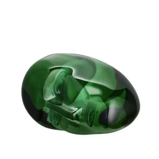 [1160100044] BRAINS FIGURA CABEZA VERDE ,7520155 , KOSTA BODA, 7520155 