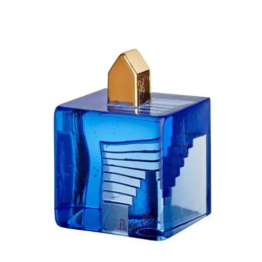 [1160100049] FORTRESS HIDDEN STAIRS AZUL/DORADO ADORNO,7520200 ,KOSTA BODA, 7520200