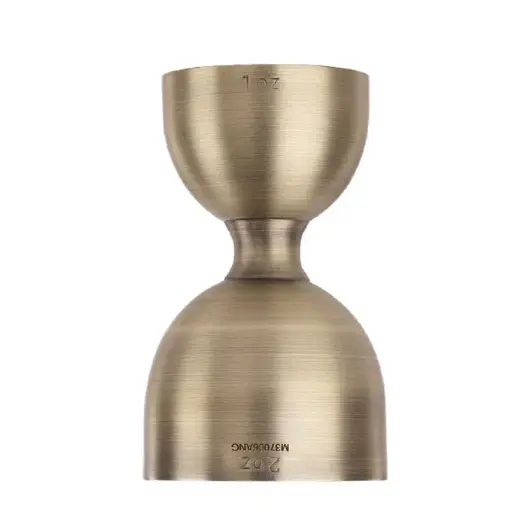 [1410010018] HEAVY DUTY JIGGER 1 X 2 OZ. ANTIQUE GOLD M37006ANG, BARFLY , M37006ANG