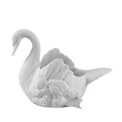 [1370100010] CISNE ADORNO BLANCO 18 CM, 21142280,VISTA ALEGRE, 21142280