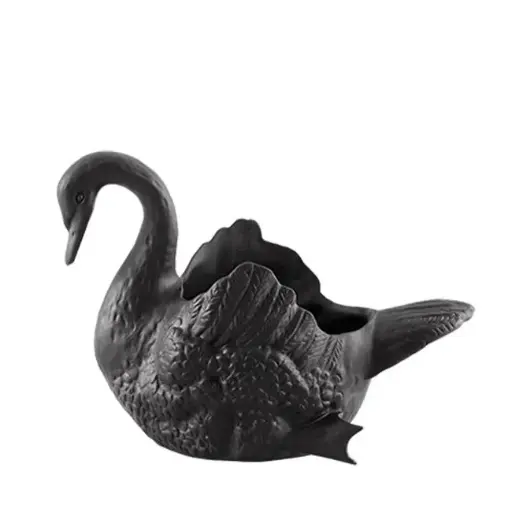 [1370100011] CISNE ADORNO NEGRO 7 CM, 21142422,VISTA ALEGRE, 21142422