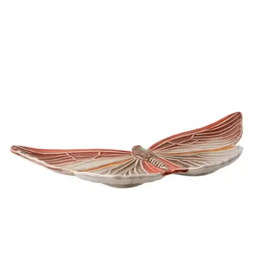 [1370080032] BORDALLO PINHEIRO - ADORNO MARIPOSA ROJO 5.9CM, 65027317,VISTA ALEGRE, 65027317