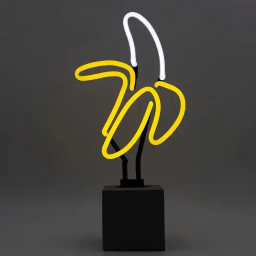 [1790010009] ADORNO DE MESA- BANANA (NEÓN), LOCOMOCEAN, DK-NSET-BANANA