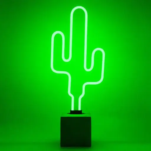 [1790010011] ADORNO DE MESA- CACTUS (NEÓN), LOCOMOCEAN, DK-NSET-CACTUS