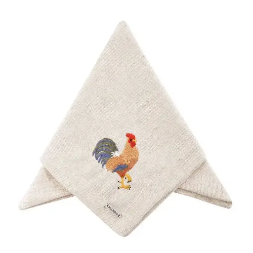 [1830010010] SERVILLETA BORDADA GALLO 40X40CM,003072,MAMEG, 003072